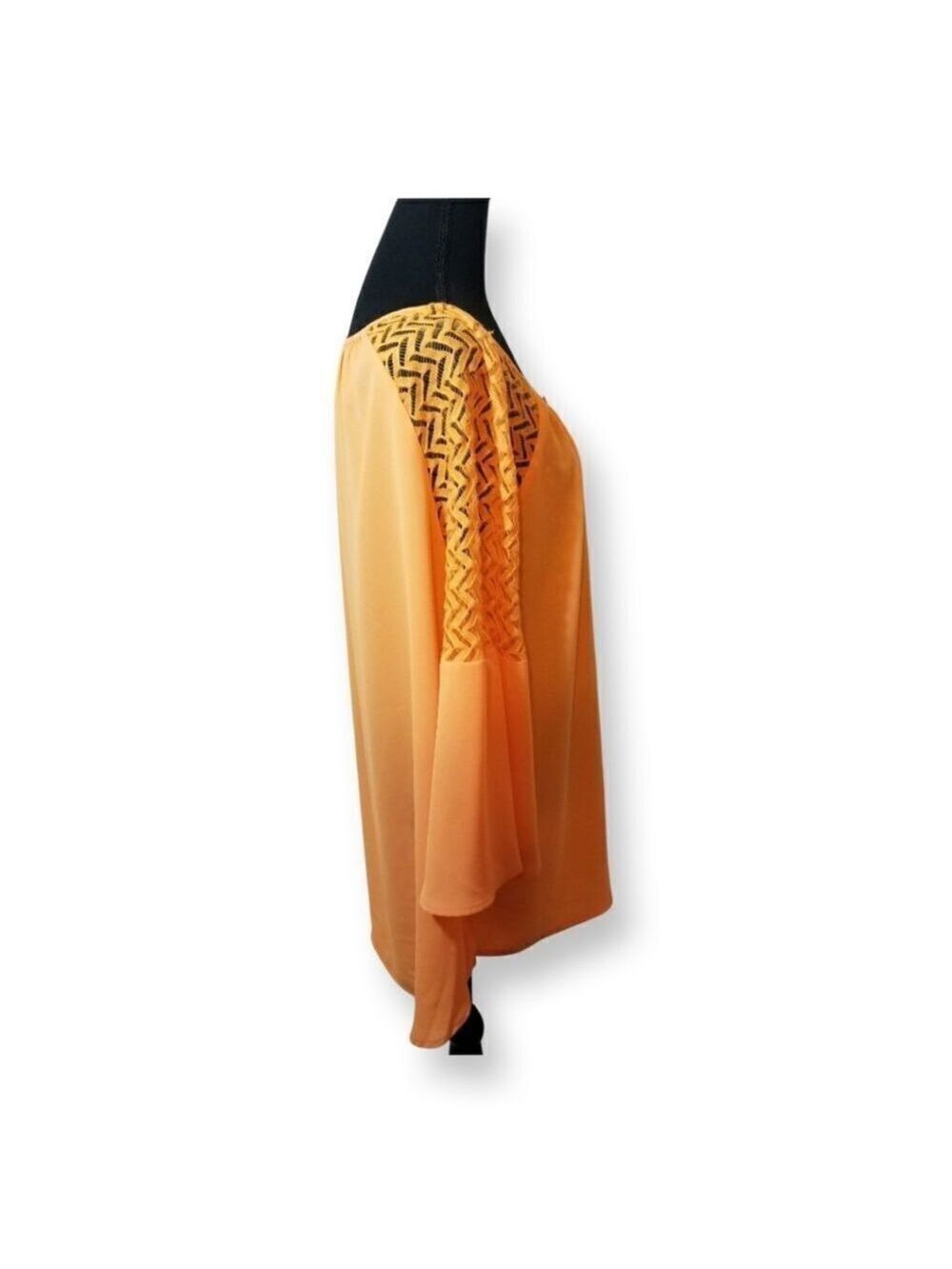 Cato Fashions Women's Blouse Orange 14/16W. C1 - Picture 4 of 4
